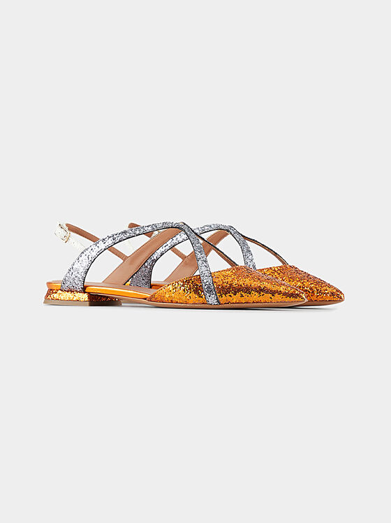 Glittery ballerinas with strap - 2