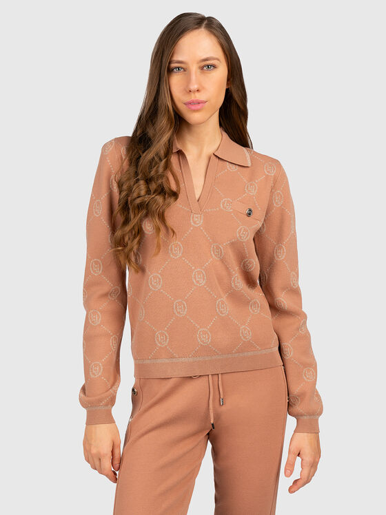 Sweater with monogram print - 1