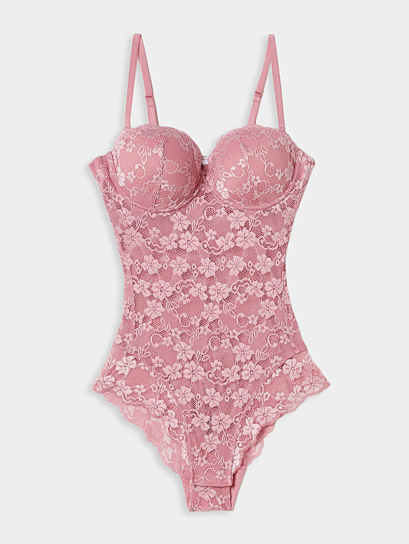 PRIMULA COLOR pink bodysuit with floral accents - 3
