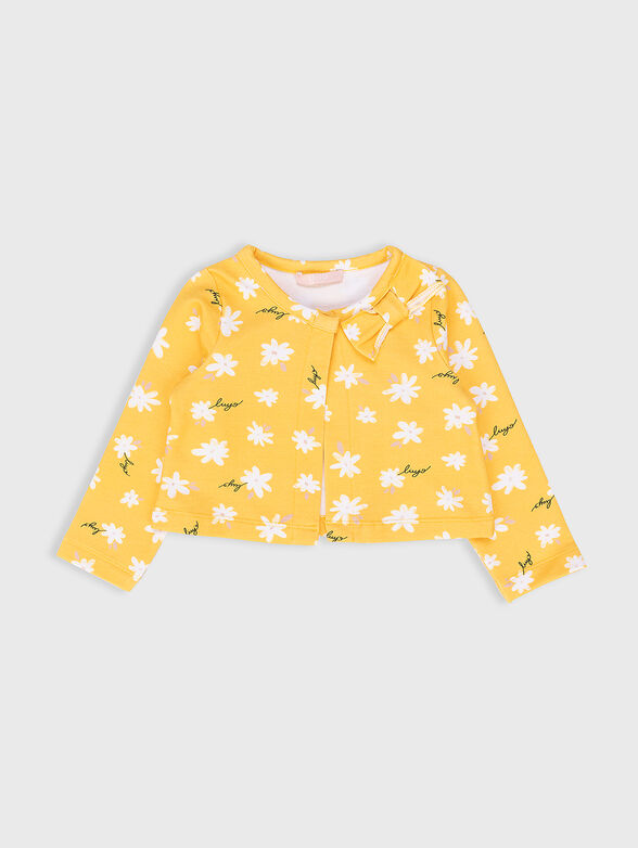 Yellow jacket with floral motifs - 1