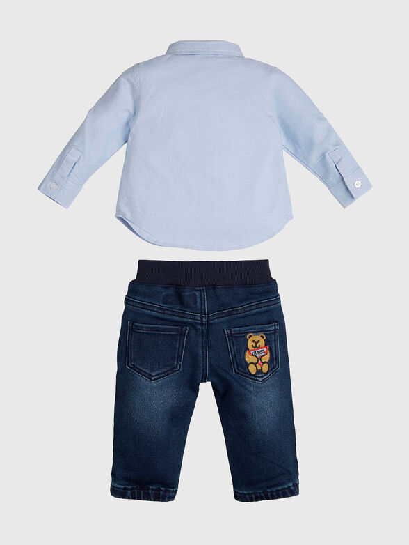 Set ot blue shirt and trousers - 2