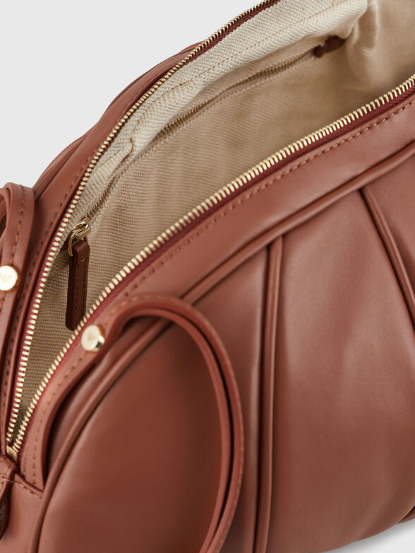 Brown leather bag - 6