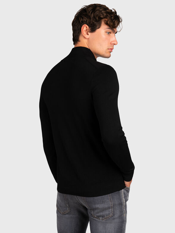 Black zip cardigan - 2