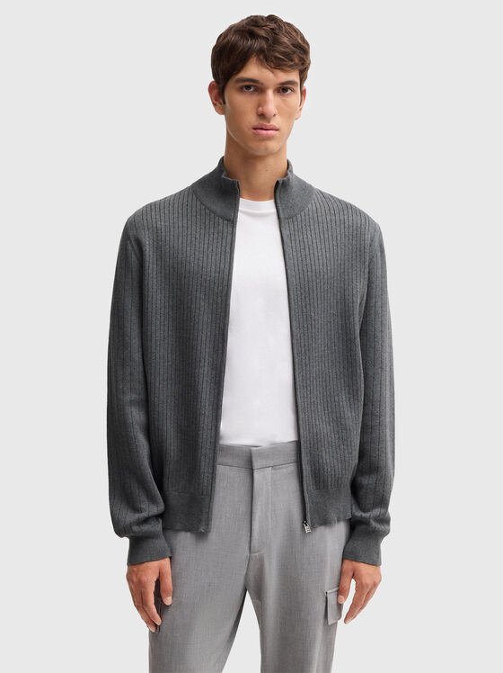 Cardigan BEJINO cu micro dungi - 1