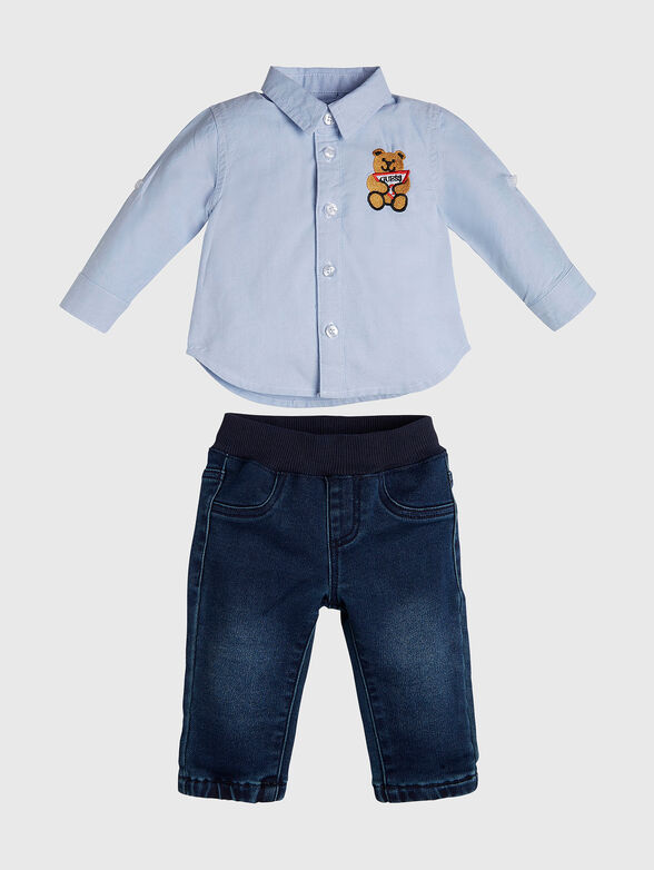 Set ot blue shirt and trousers - 1