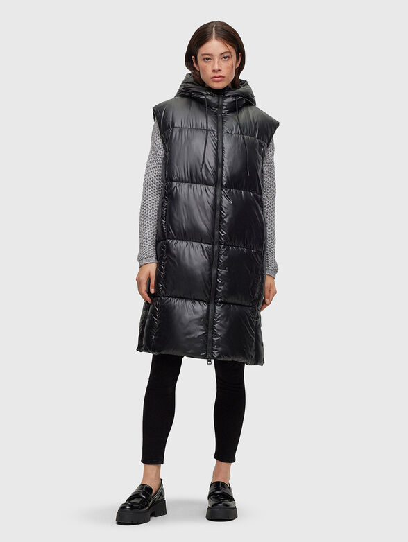 Padded vest with logo patch - 2