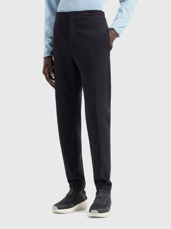 Straight cotton trousers - 1