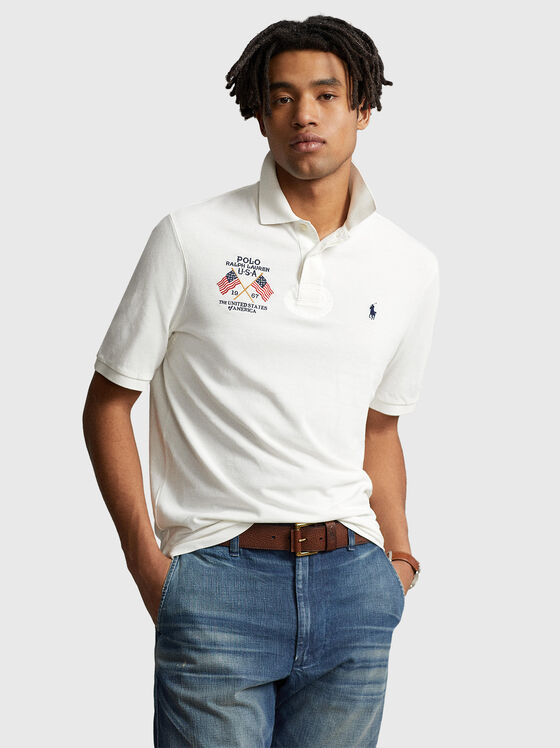 Detail-embroidered Polo Shirt  - 1