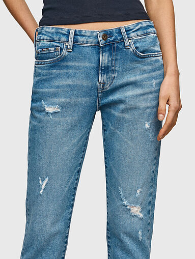 JOLIE blue jeans with chopped effect - 5