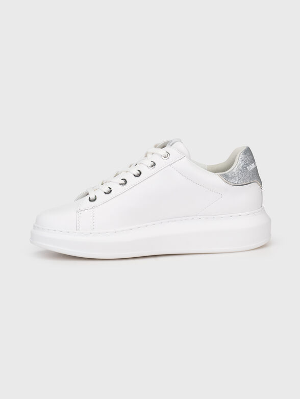 KAPRI leather sneakers with accent logo - 4