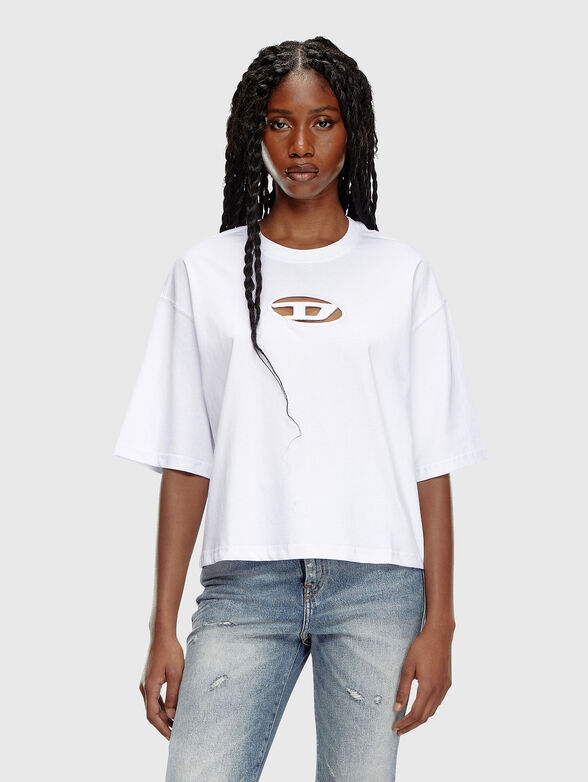 T-BUXT-CROP-OD T-shirt with contrast logo - 1