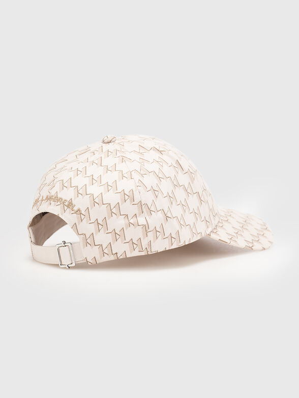Baseball cap with monogram logo print - 2
