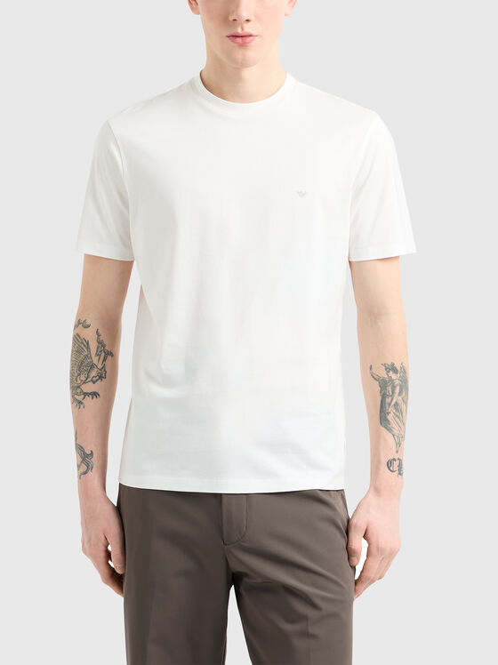 Cotton t-shirt with logo - 1