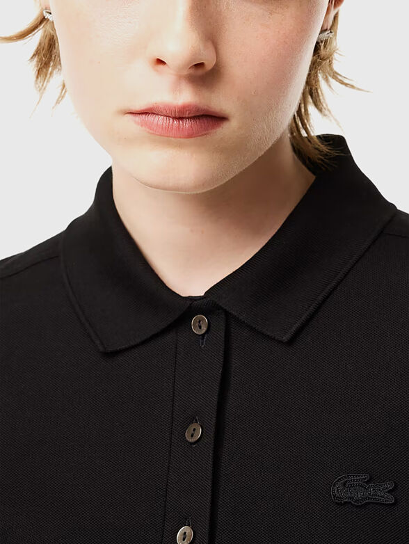 Black polo-shirt with logo  - 4