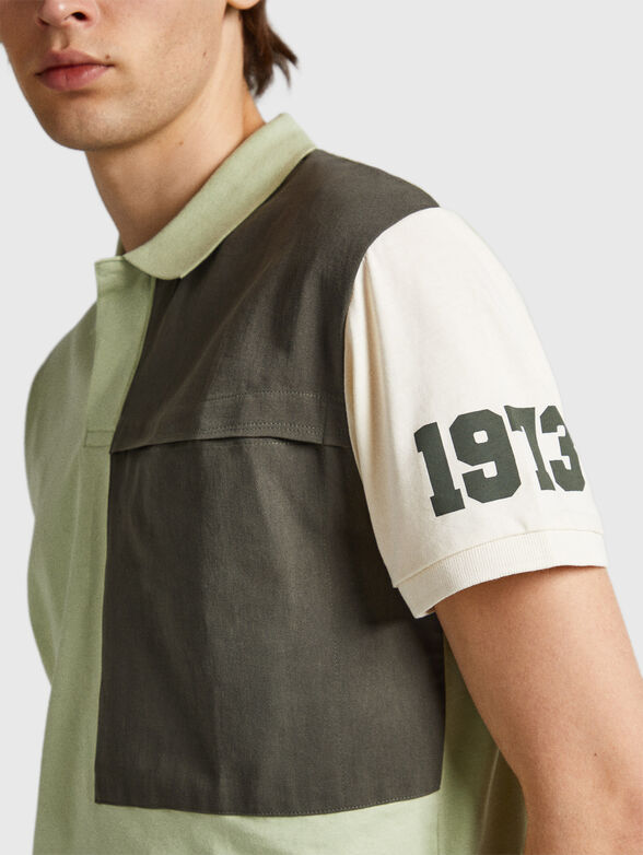Polo-shirt with color-block effect  - 4