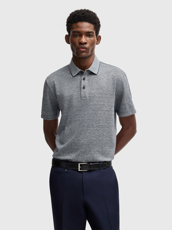 Tricou polo cu tăieturi laterale - 1
