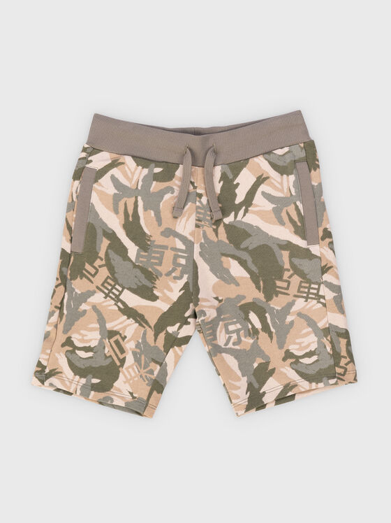 Camouflage print shorts - 1