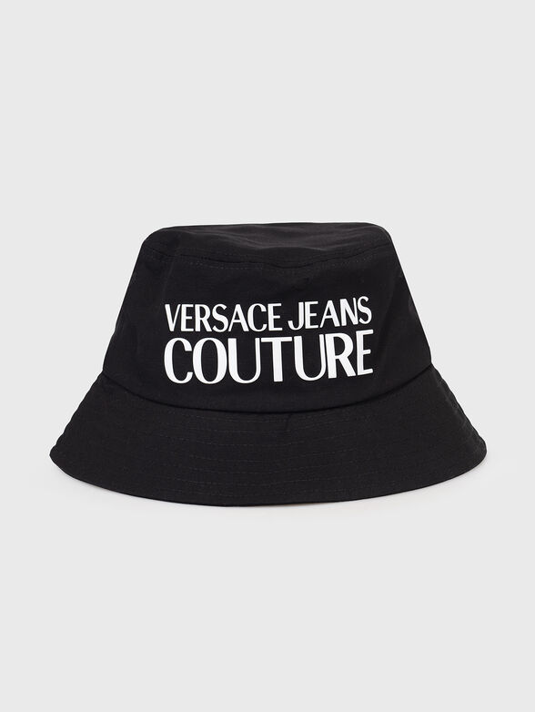 Black bucket hat with logo  - 1