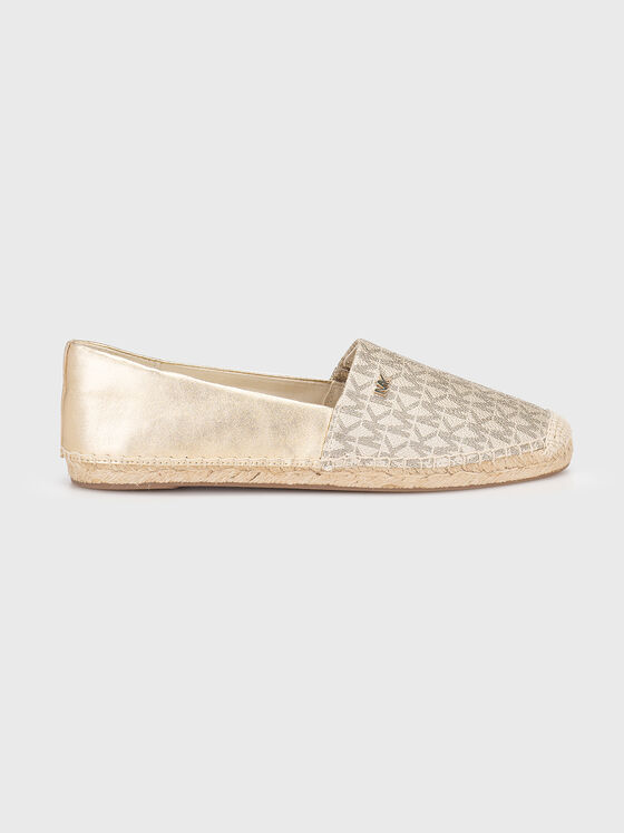 KENDRICK leather espadrilles with monogram design - 1