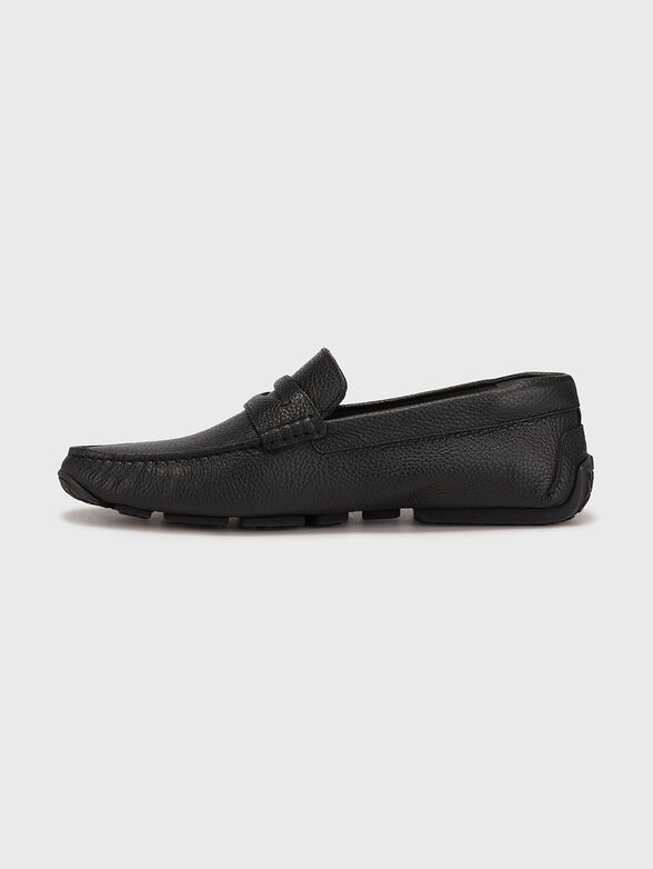 PAVEL-U black leather loafers - 4