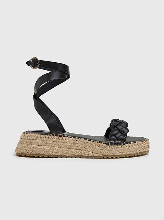 Sandale KATE BRAIDED cu detalii din piele - 1
