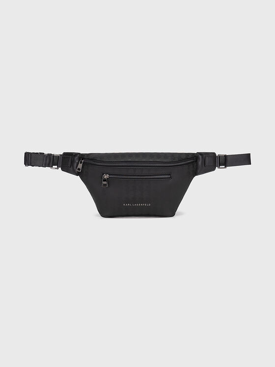 Waist bag with monogram logo print - 1