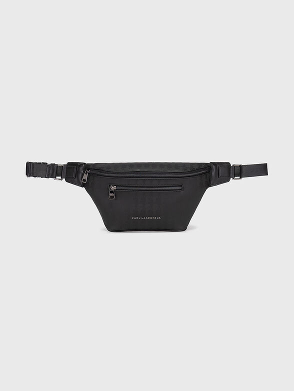 Waist bag with monogram logo print - 1