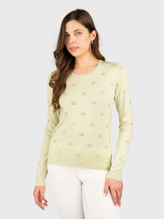 Pulover cu cristale aplicate - 1