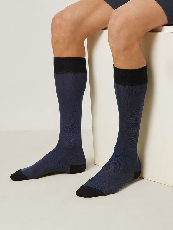 DAILY long blue socks - 2