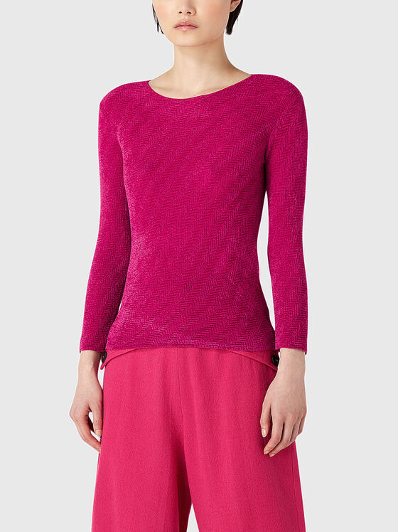 Pulover cu decolteu oval - 1