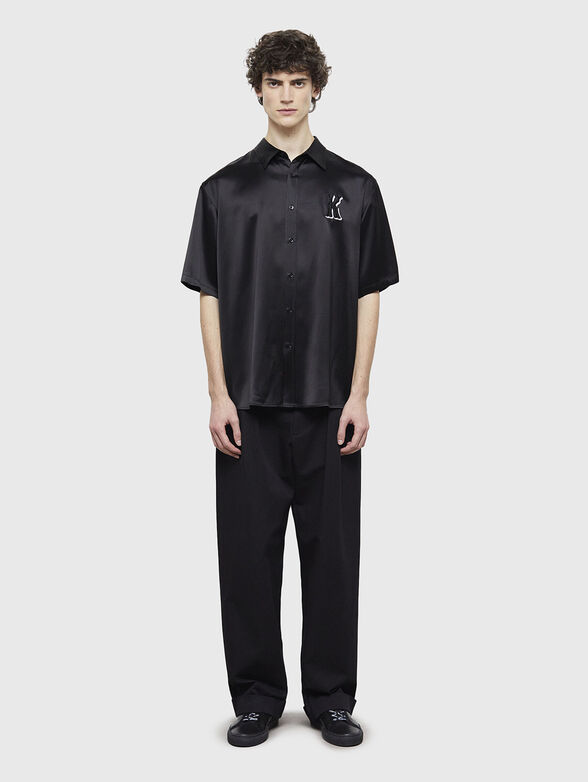 Short sleeve shirt with logo embroidery - 2
