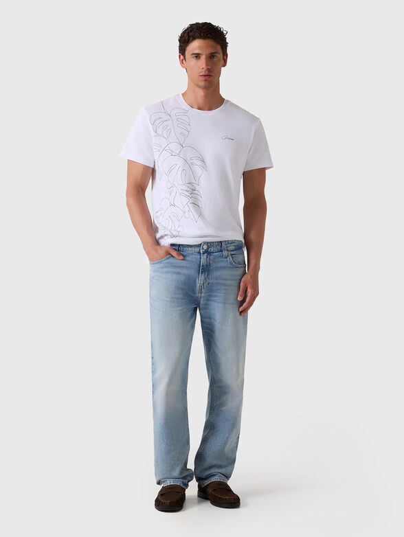 Cotton T-shirt with logo embroidery - 2