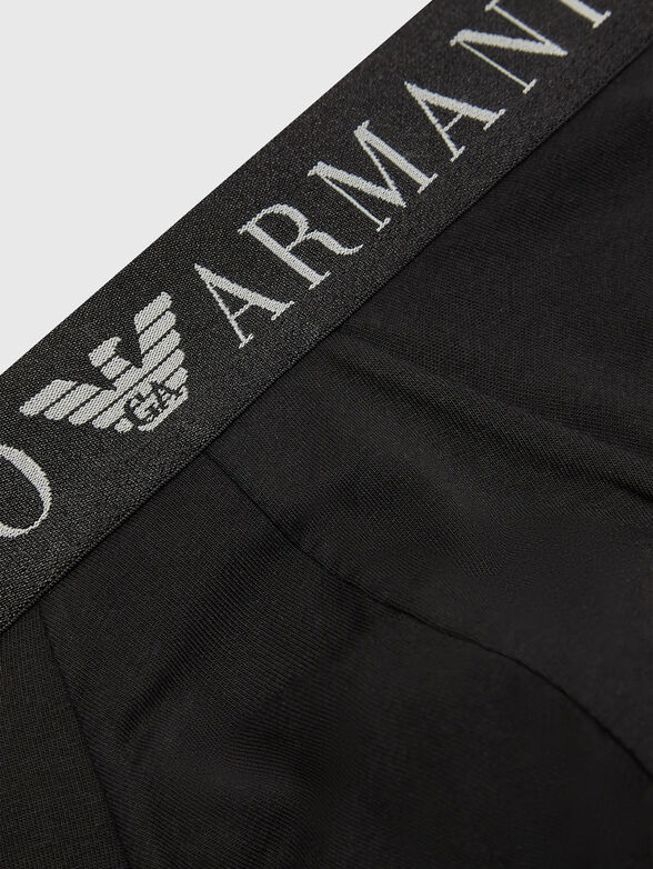 Black briefs with contrasting logo lettering - 3