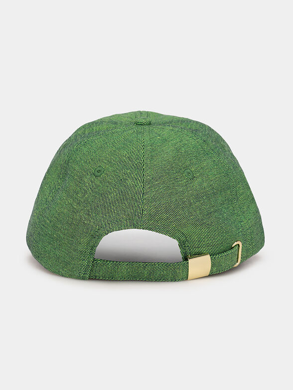 Green hat with logo embroidery - 2