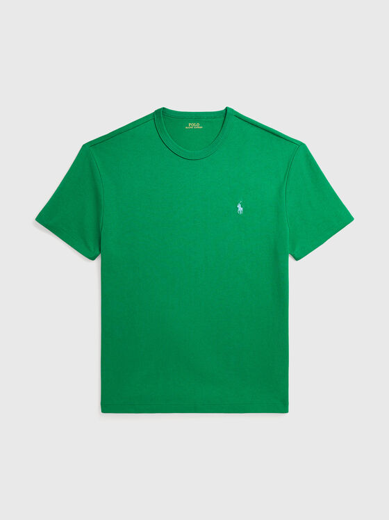 Tricou din bumbac cu decolteu oval - 1