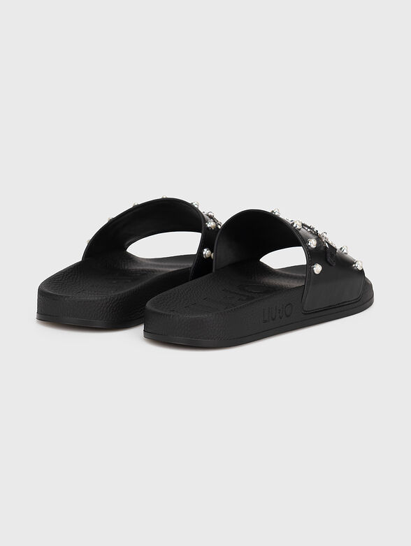 KOS 10 black beach slippers  - 3