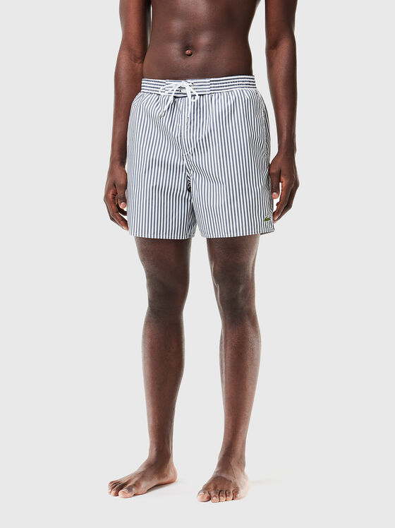 Pantaloni scurți de plajă cu dungi - 1
