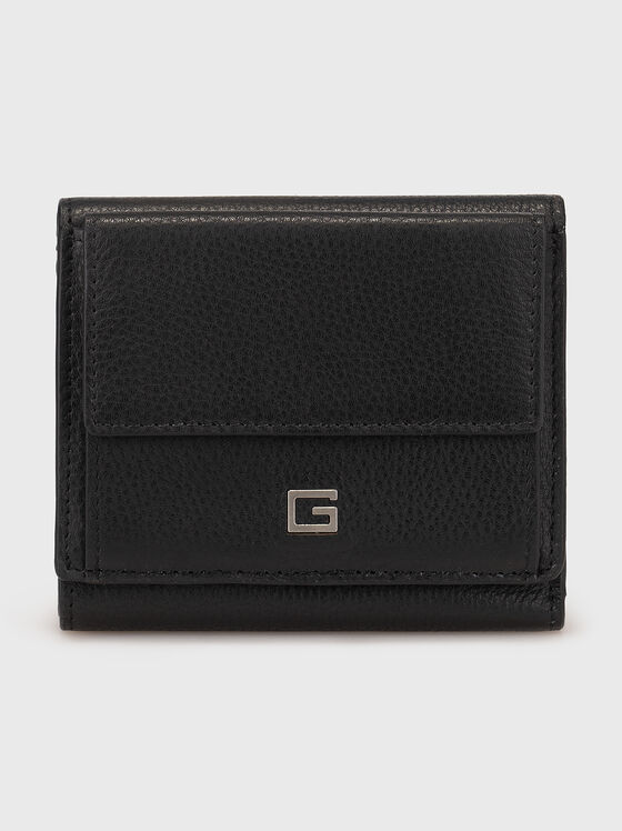 Black leather wallet - 1
