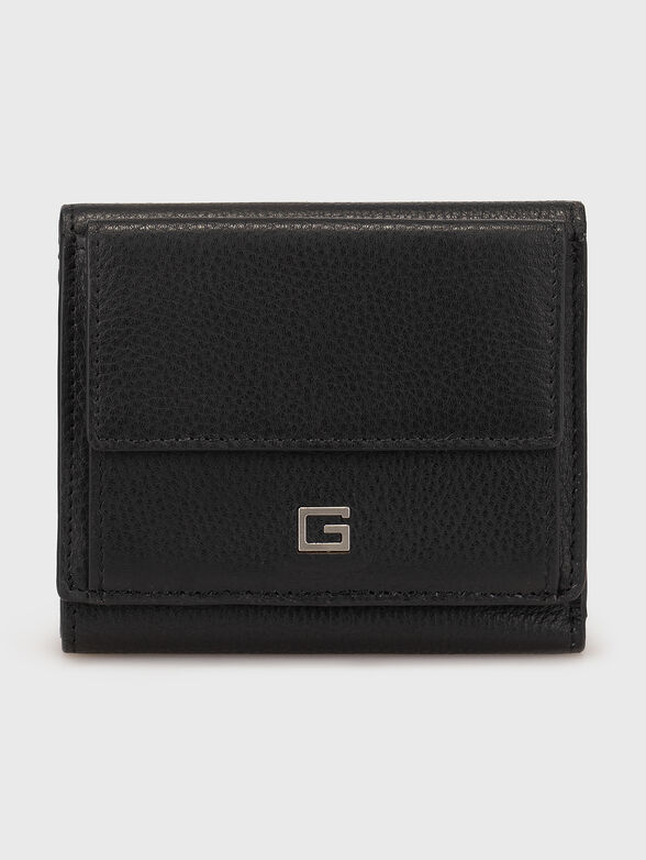 Black leather wallet - 1