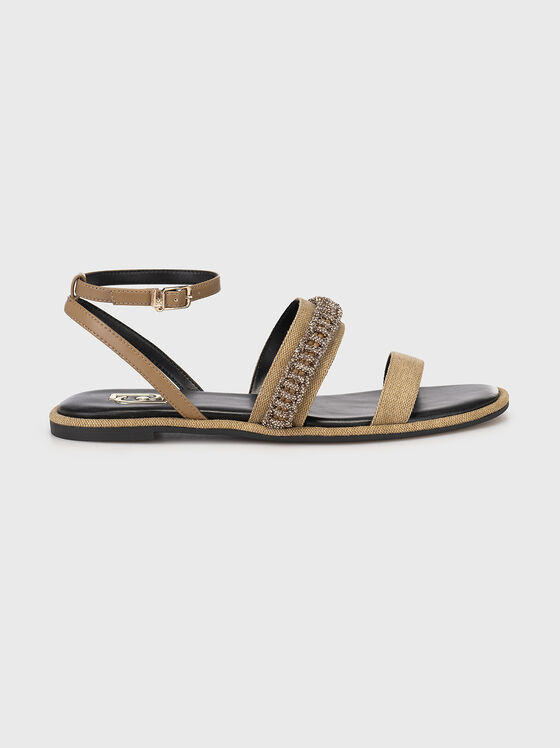 Sandale IRENE cu pietricele aplicate - 1
