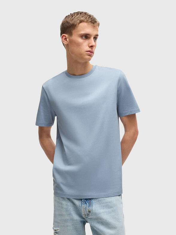 DIMERSTEE cotton T-shirt with with oval neckline - 1