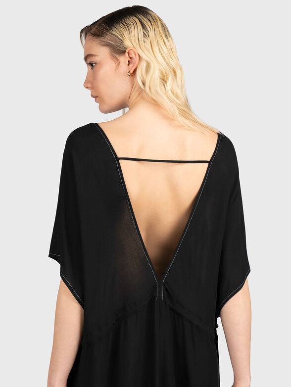 HOTEL KARL printed kaftan in black - 3