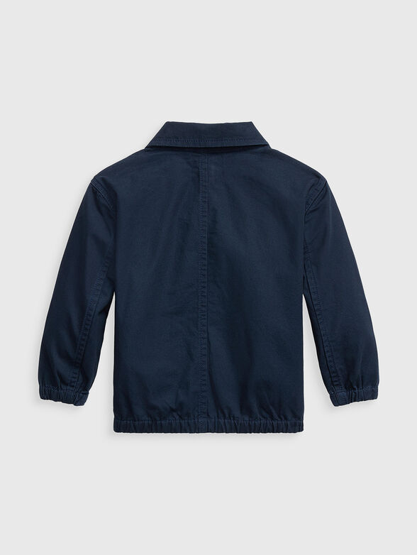 Dark blue jacket with logo embroidery - 2