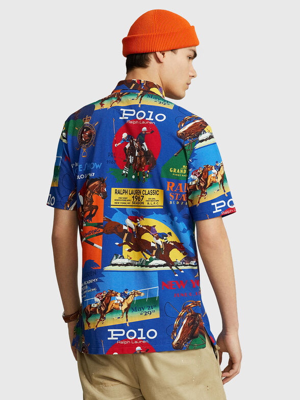 Polo-shirt with contrast print  - 3