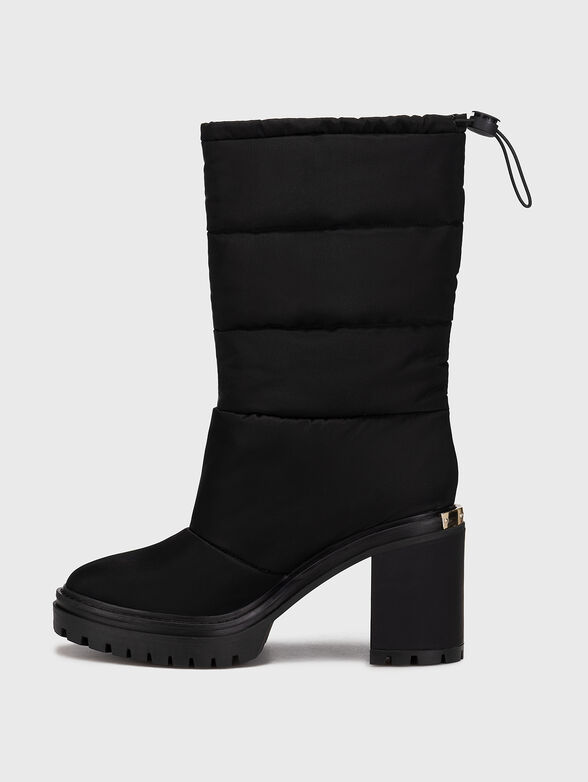 HOLT quilted boots with logo detail - 4