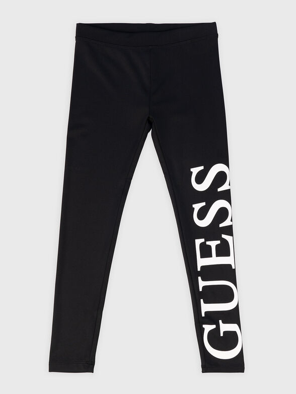 Black leggings with logo accent - 1