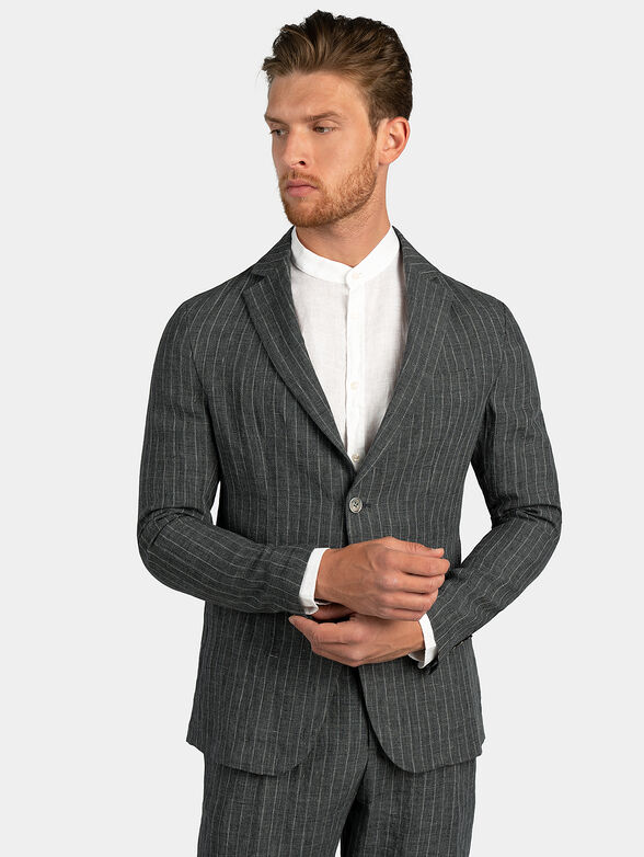 Linen grey jacket - 6
