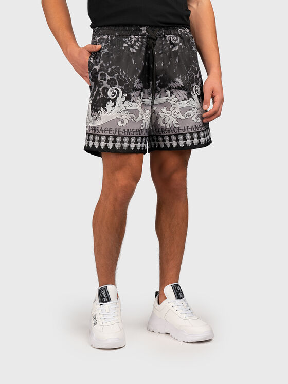 Pantaloni scurți de plajă cu imprimeu - 1