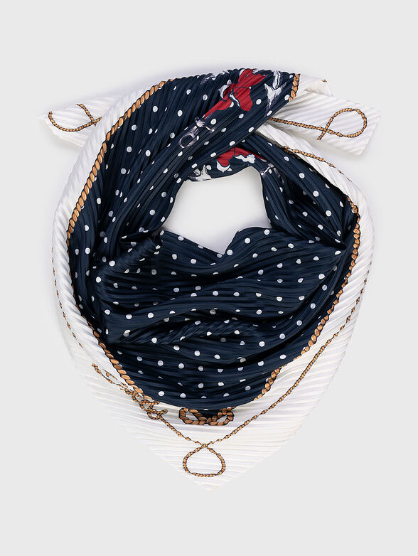 ELIZABETH square scarf with print - 1