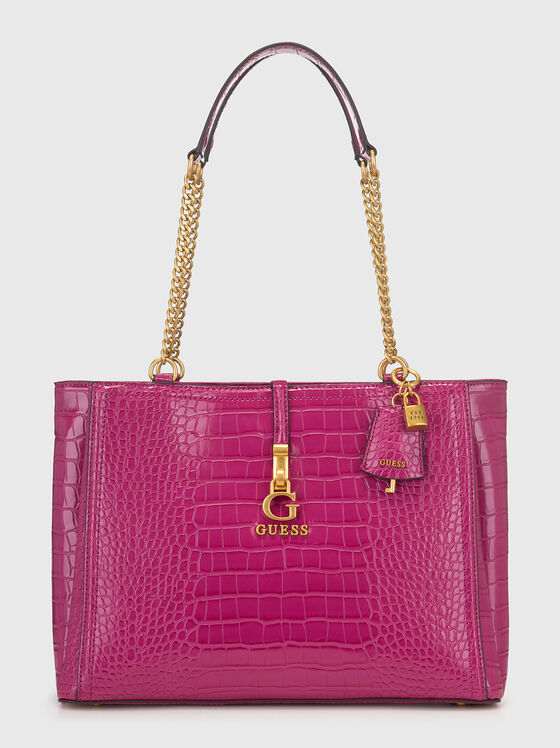 JAMES black bag with croc effect - 1